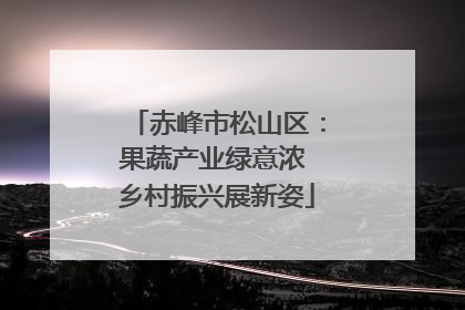 赤峰市松山区：果蔬产业绿意浓 乡村振兴展新姿
