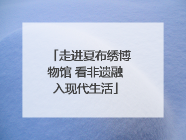 走进夏布绣博物馆 看非遗融入现代生活