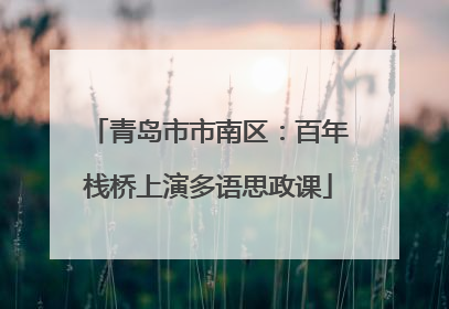 青岛市市南区：百年栈桥上演多语思政课