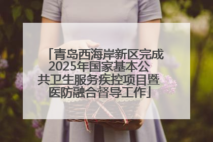 青岛西海岸新区完成2025年国家基本公共卫生服务疾控项目暨医防融合督导工作