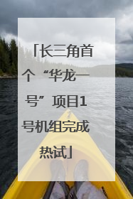 长三角首个“华龙一号”项目1号机组完成热试