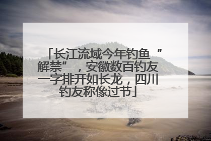 长江流域今年钓鱼“解禁”，安徽数百钓友一字排开如长龙，四川钓友称像过节