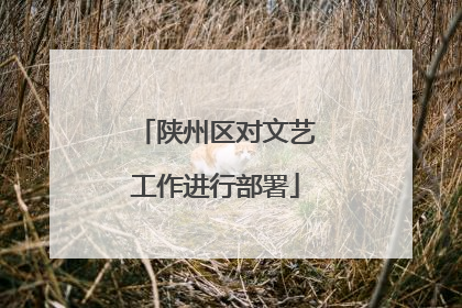 陕州区对文艺工作进行部署