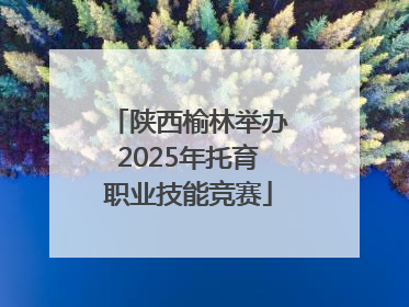 陕西榆林举办2025年托育职业技能竞赛