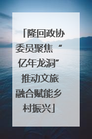 隆回政协委员聚焦“亿年龙洞” 推动文旅融合赋能乡村振兴