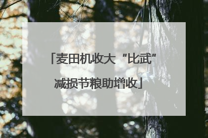 麦田机收大“比武” 减损节粮助增收