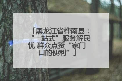 黑龙江省桦南县：“一站式”服务解民忧 群众点赞“家门口的便利”