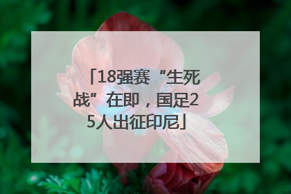 18强赛“生死战”在即，国足25人出征印尼
