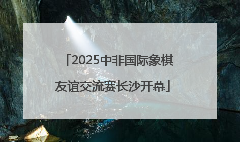2025中非国际象棋友谊交流赛长沙开幕