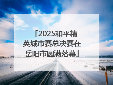 2025和平精英城市赛总决赛在岳阳市圆满落幕