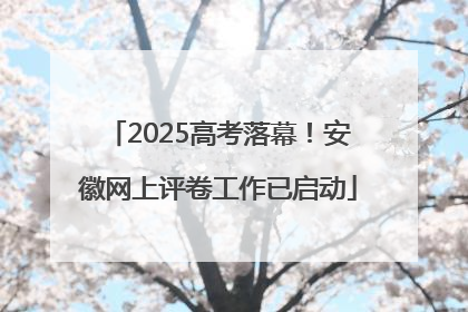 2025高考落幕！安徽网上评卷工作已启动