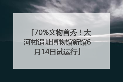 70%文物首秀！大河村遗址博物馆新馆6月14日试运行